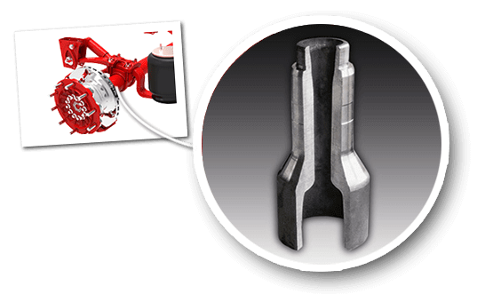 Le corps d'essieu de gigant est fabriqué d’une pièce (monobloc).